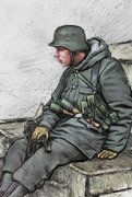 German WW2 soldier panzergrenadier