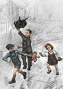 Chasing Kids, World War II Era