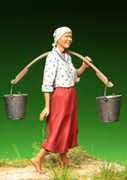 Russian Girl With Buckets